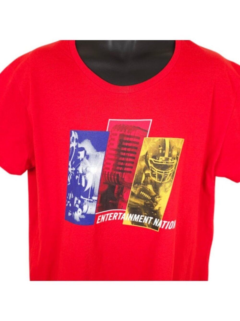 Smithsonian T Shirt Mens Size 2XL Red Entertainment Nation National Museum